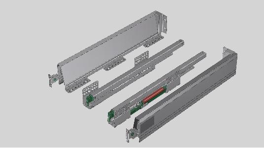 D5001-16 系列 弧形钢抽（H84mm)——16板
