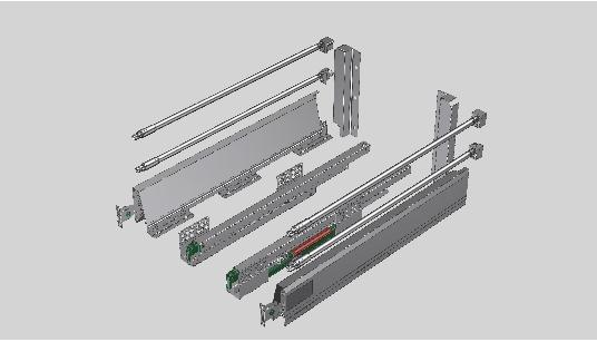 D5003-16 系列 弧形钢抽+双层圆型加高杆（H200mm)——16板