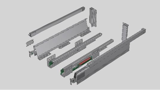 D5004-16 System Tanderbox with add on Square bar (H160mm)--16 Panel
