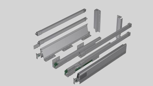 D5003-16 System Tanderbox with double add on bar(H200mm)--16 Panel